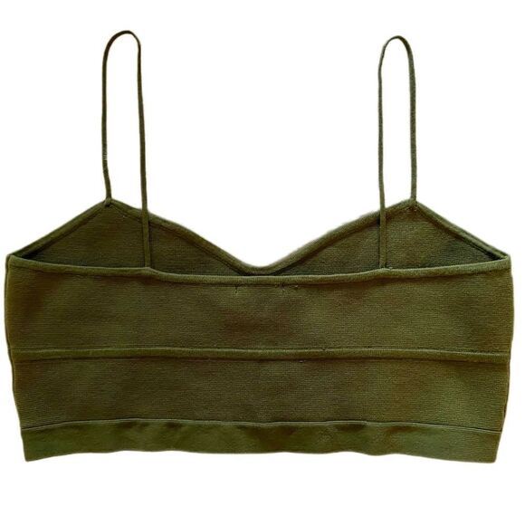 NWT Gianni Bini Kaylyn Knit Bralette in Basil - Picture 2 of 10